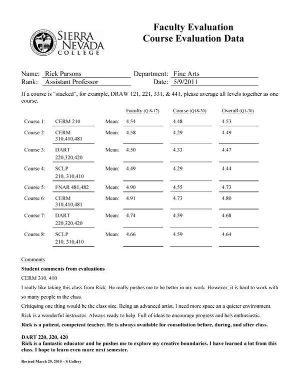 FacEvalFormSNC Parson#AC22D Page 3